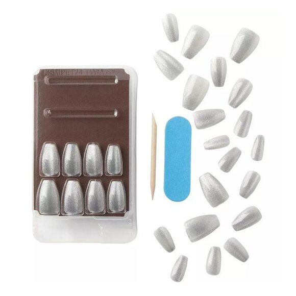 Velour Fantasy Magnetic Powder Effect Nails Medium Length - Picture 4 of 7